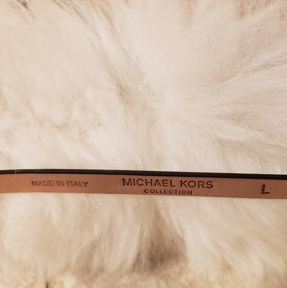 NWT Micheal Kors Skinny Brown Belt sz L - Picture 10 of 11